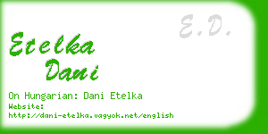 etelka dani business card